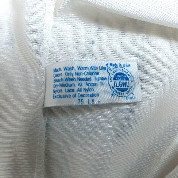 Vintage JCPenney Satin Slip Size 38 (Medium) Cream lingerie undergarment - Picture 8 of 9